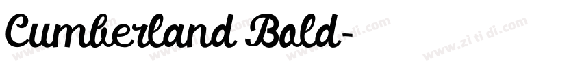 Cumberland Bold字体转换
